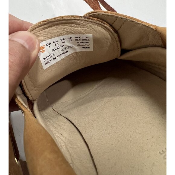 Timberland x Aime Leon Dore 3-Eye Lug Boat Shoes in Wheat - Picture 9 of 9